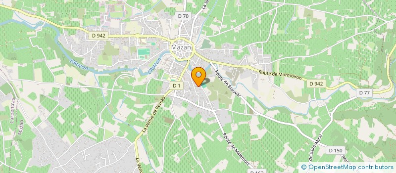 localisation de l'entreprise MADAME JEANINE JEAN  MAZAN