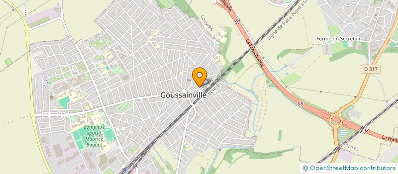 localisation de l'entreprise MADAME JEANINE KANIKAINATHAN à GOUSSAINVILLE