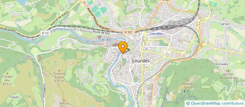 localisation de l'entreprise MADAME JEANINE KASSELIS  LOURDES