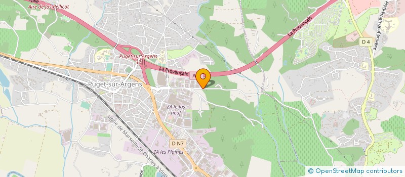 localisation de l'entreprise MADAME JEANINE LACOMBE à PUGET-SUR-ARGENS