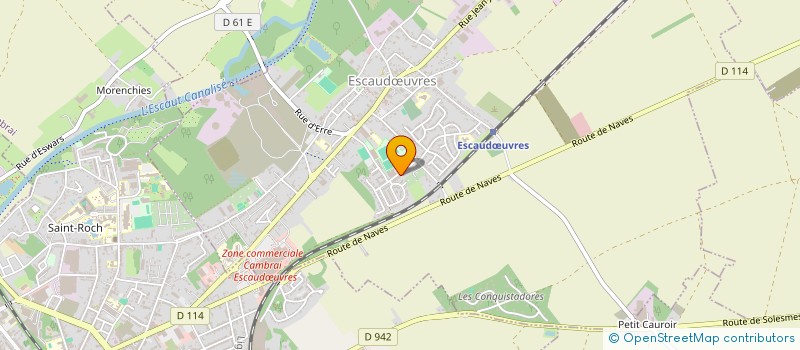 localisation de l'entreprise MADAME JEANINE LAMOTTE  ESCAUDUVRES