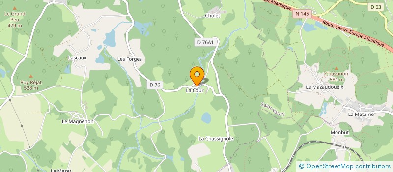 localisation de l'entreprise MADAME JEANINE LAMY à BUSSIERE-DUNOISE
