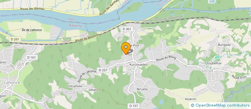 localisation de l'entreprise MADAME JEANINE LANDABOURE  URCUIT