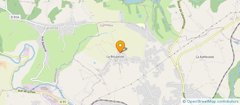 localisation de l'entreprise MADAME JEANINE LARROQUE à CARMAUX