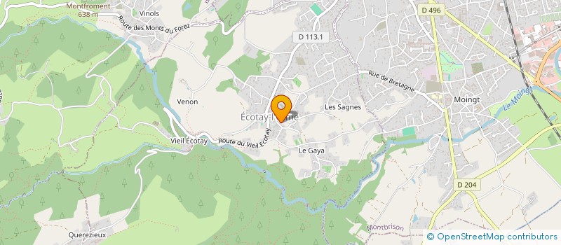 localisation de l'entreprise MADAME JEANINE LAURENT à ECOTAY-L'OLME