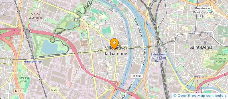 localisation de l'entreprise MADAME JEANINE LE DISSEZ  VILLENEUVE-LA-GARENNE