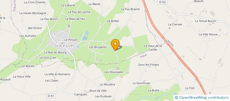 localisation de l'entreprise MADAME JEANINE LE MOUEL à GRACE-UZEL