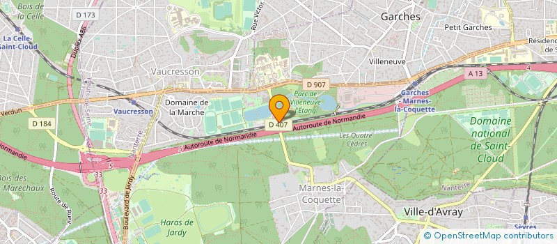 localisation de l'entreprise MADAME JEANINE LEONCE  MARNES-LA-COQUETTE