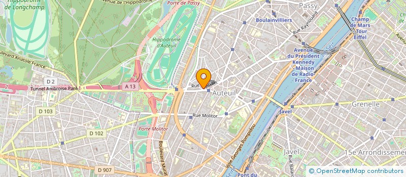 localisation de l'entreprise MADAME JEANINE LEROY MARANDON  PARIS