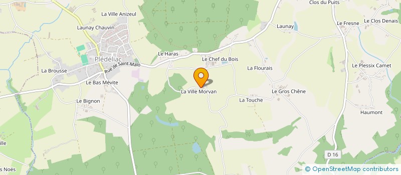 localisation de l'entreprise MADAME JEANINE LESNE à PLEDELIAC