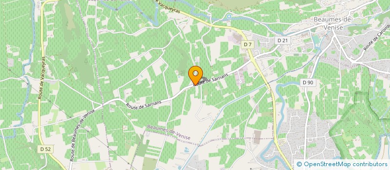 localisation de l'entreprise MADAME JEANINE LUZIGNAN  BEAUMES-DE-VENISE