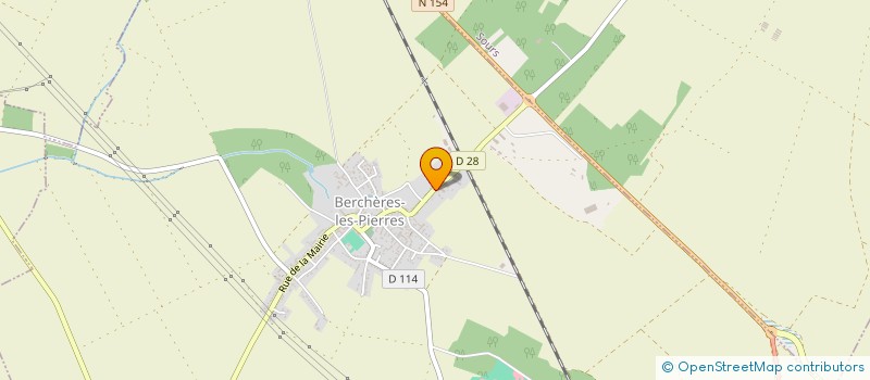 localisation de l'entreprise MADAME JEANINE MARTIN à BERCHERES-LES-PIERRES