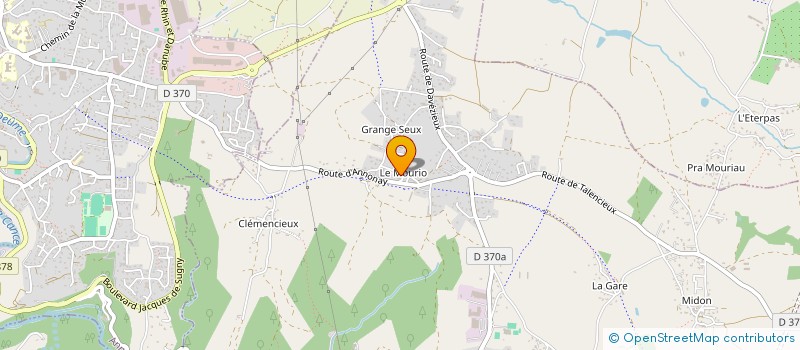 localisation de l'entreprise MADAME JEANINE MAZET  VERNOSC-LES-ANNONAY