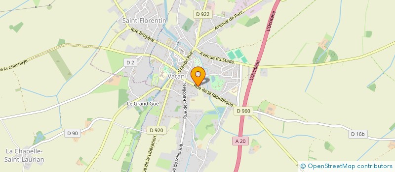 localisation de l'entreprise MADAME JEANINE MIRAULT à VATAN