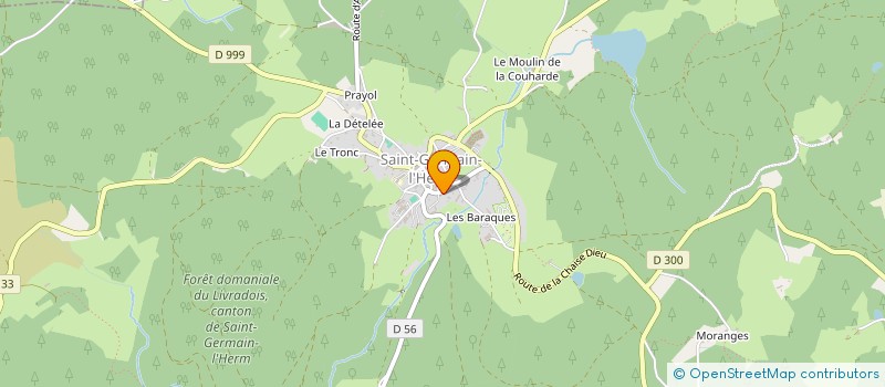 localisation de l'entreprise MADAME JEANINE MIRIAL  SAINT-GERMAIN-L'HERM