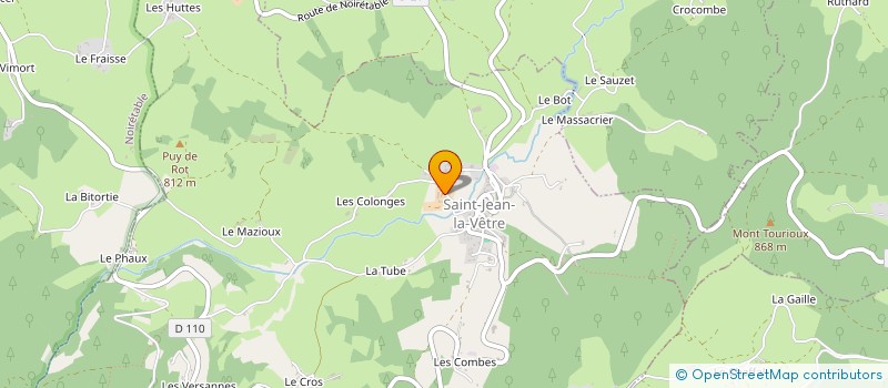 localisation de l'entreprise MADAME JEANINE MONDON  SAINT-JEAN-LA-VETRE