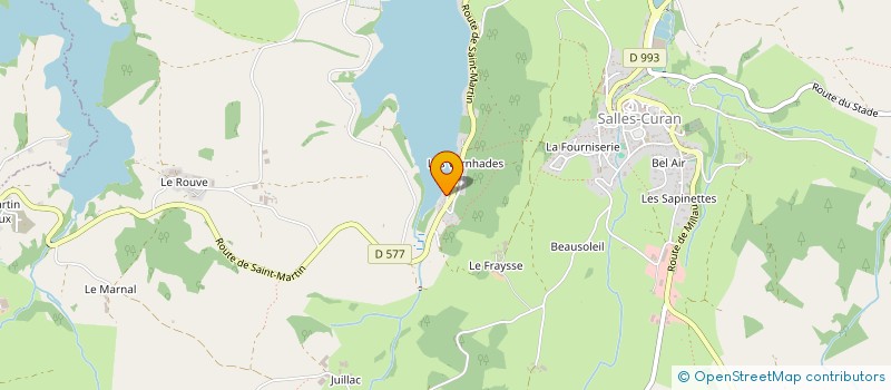 localisation de l'entreprise MADAME JEANINE MONTROZIER  SALLES-CURAN