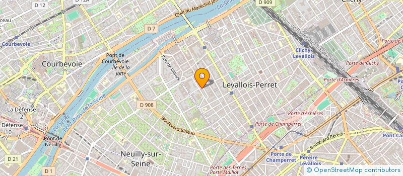 localisation de l'entreprise MADAME JEANINE MOUET à LEVALLOIS-PERRET