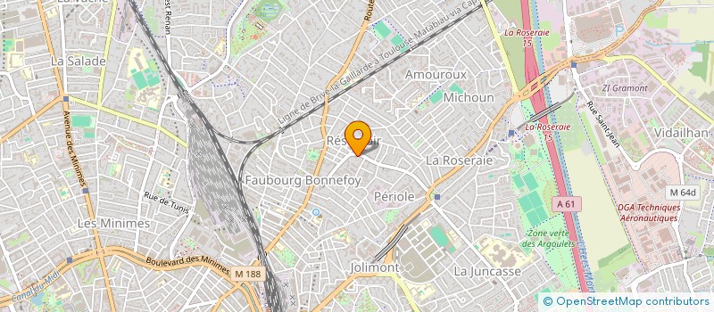 localisation de l'entreprise MADAME JEANINE PARTOUCHE  TOULOUSE