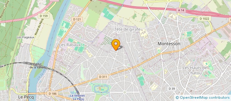 localisation de l'entreprise MADAME JEANINE PEROU  LE VESINET