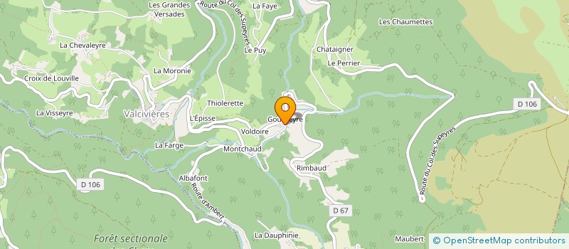 localisation de l'entreprise MADAME JEANINE PERRET  VALCIVIERES