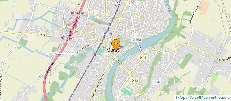 localisation de l'entreprise MADAME JEANINE PEYRASTRE  MURET