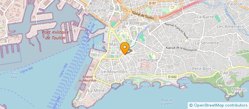 localisation de l'entreprise MADAME JEANINE PLANES  TOULON