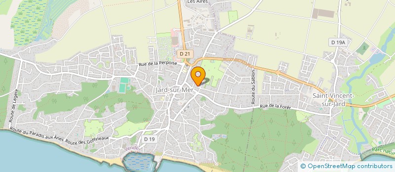 localisation de l'entreprise MADAME JEANINE PROUTEAU  JARD-SUR-MER