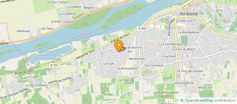 localisation de l'entreprise MADAME JEANINE PROVINI  AMBOISE