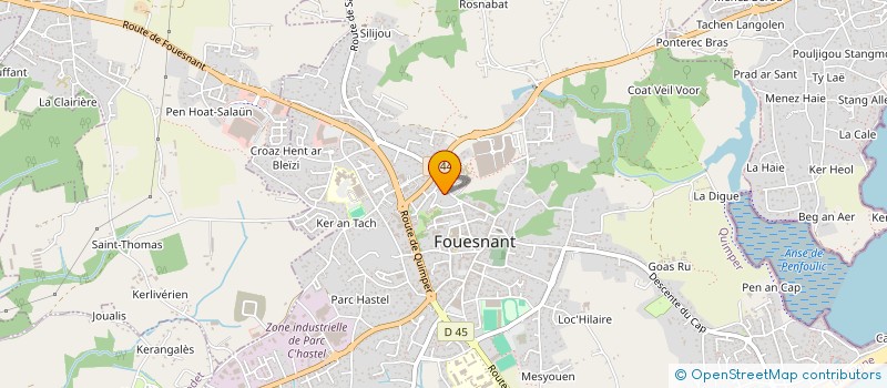 localisation de l'entreprise MADAME JEANINE QUILFEN à FOUESNANT