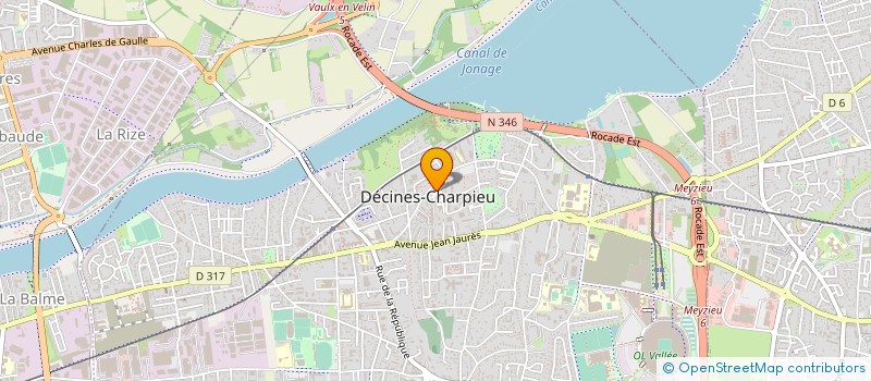 localisation de l'entreprise MADAME JEANINE RAMIREZ à DECINES-CHARPIEU