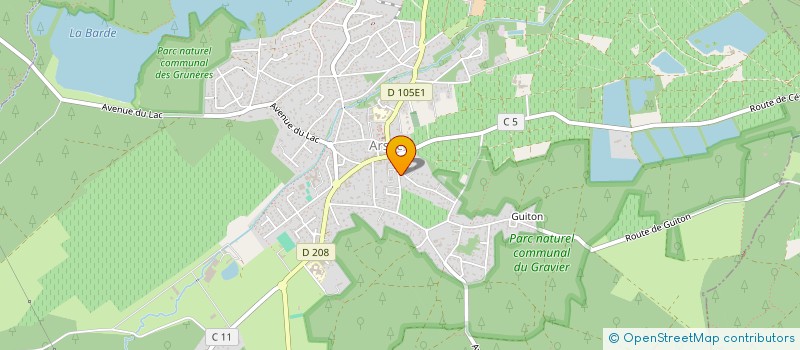 localisation de l'entreprise MADAME JEANINE REX  ARSAC