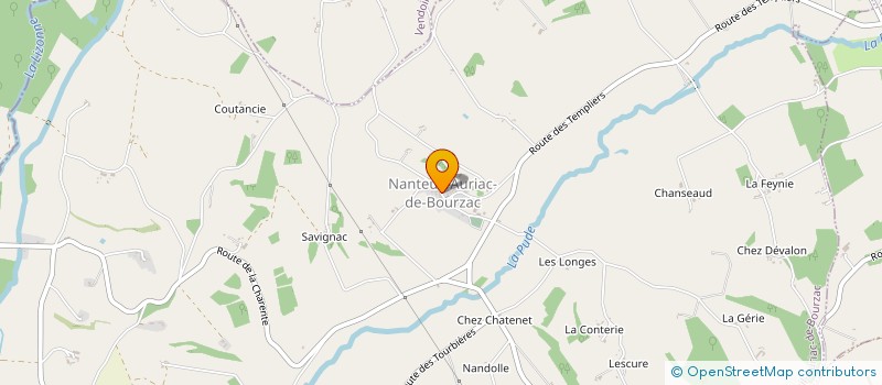 localisation de l'entreprise MADAME JEANINE REYTIER  NANTEUIL-AURIAC-DE-BOURZAC