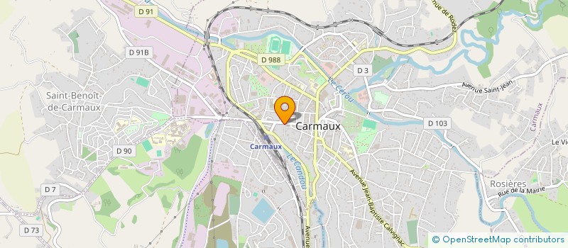 localisation de l'entreprise MADAME JEANINE RIGAL  CARMAUX