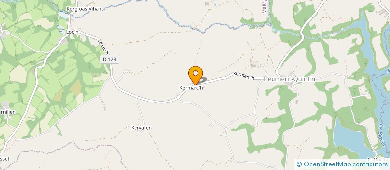 localisation de l'entreprise MADAME JEANINE RIVOALLAN  MAGOAR