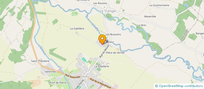 localisation de l'entreprise MADAME JEANINE ROBERT à CLION