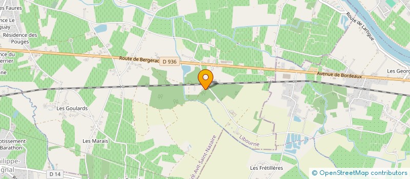 localisation de l'entreprise MADAME JEANINE ROUBINEAU  SAINT-QUENTIN-DE-CAPLONG