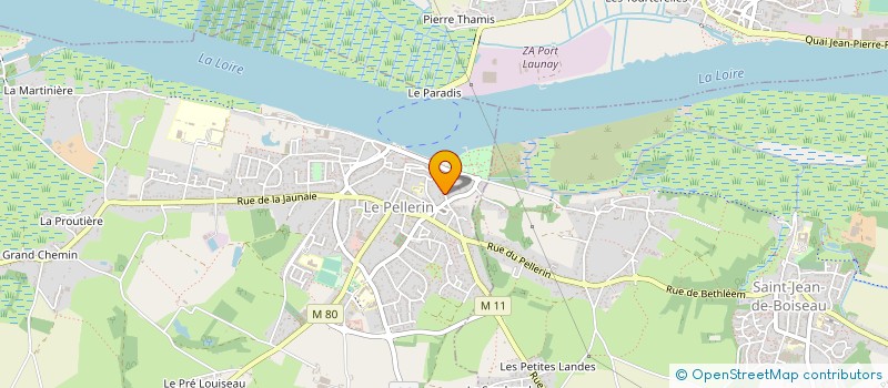 localisation de l'entreprise MADAME JEANINE ROUSSEL  LE PELLERIN