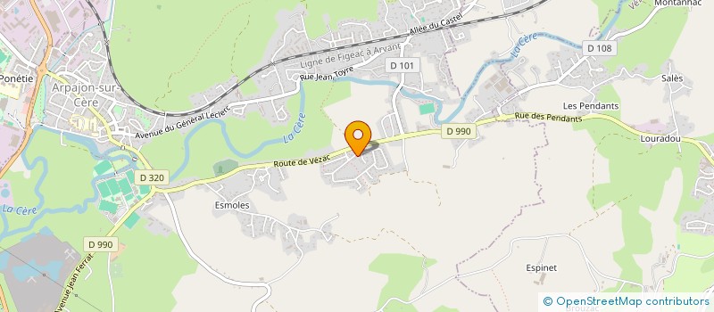 localisation de l'entreprise MADAME JEANINE SABO à ARPAJON-SUR-CERE