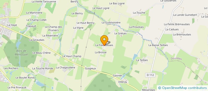 localisation de l'entreprise MADAME JEANINE SAFFRAY  LA BOUEXIERE