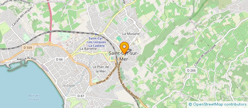 localisation de l'entreprise MADAME JEANINE SIMONETTI à SAINT-CYR-SUR-MER