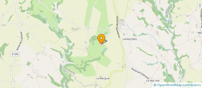 localisation de l'entreprise MADAME JEANINE SOUYRIS  CASTANET