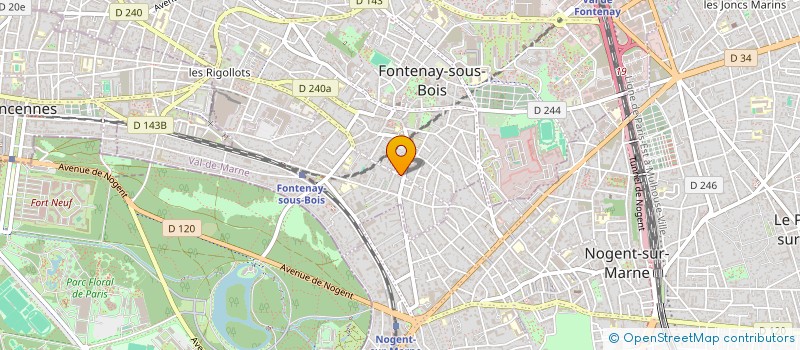 localisation de l'entreprise MADAME JEANINE SUERO VIAL à FONTENAY-SOUS-BOIS