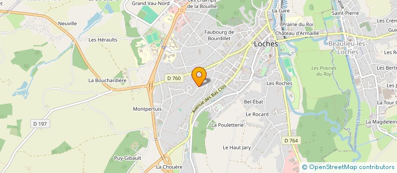 localisation de l'entreprise MADAME JEANINE TOURNOUD à LOCHES