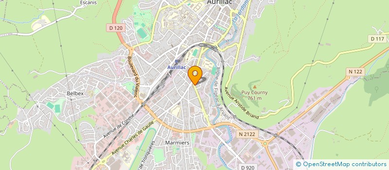 localisation de l'entreprise MADAME JEANINE VERDIER à AURILLAC