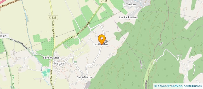 localisation de l'entreprise MADAME JEANINE VILLARD  HOSTUN