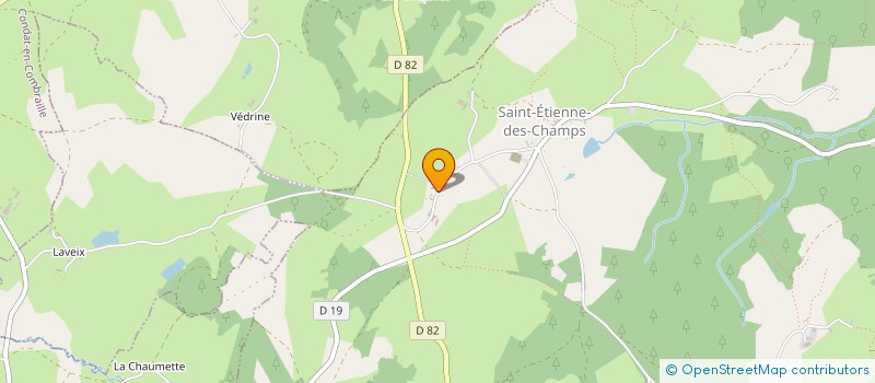 localisation de l'entreprise MADAME JEANINE VILLEMAIRE  SAINT-ETIENNE-DES-CHAMPS