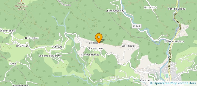 localisation de l'entreprise MADAME JEANINE VOLLE à VALS-LES-BAINS