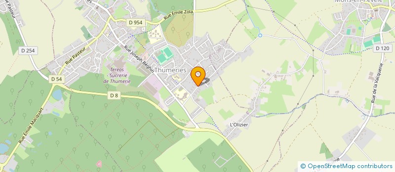 localisation de l'entreprise MADAME JEANINE WATERLOT  THUMERIES