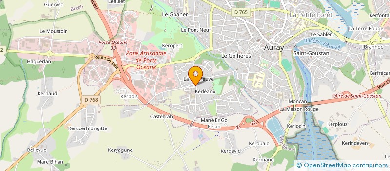 localisation de l'entreprise MADAME JEANINNE SIFFLET à AURAY